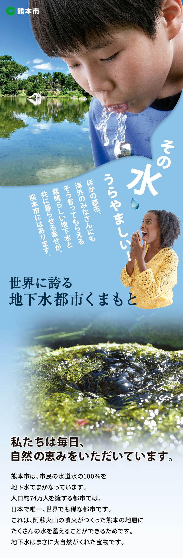 その水、うらやましい！熊本の水